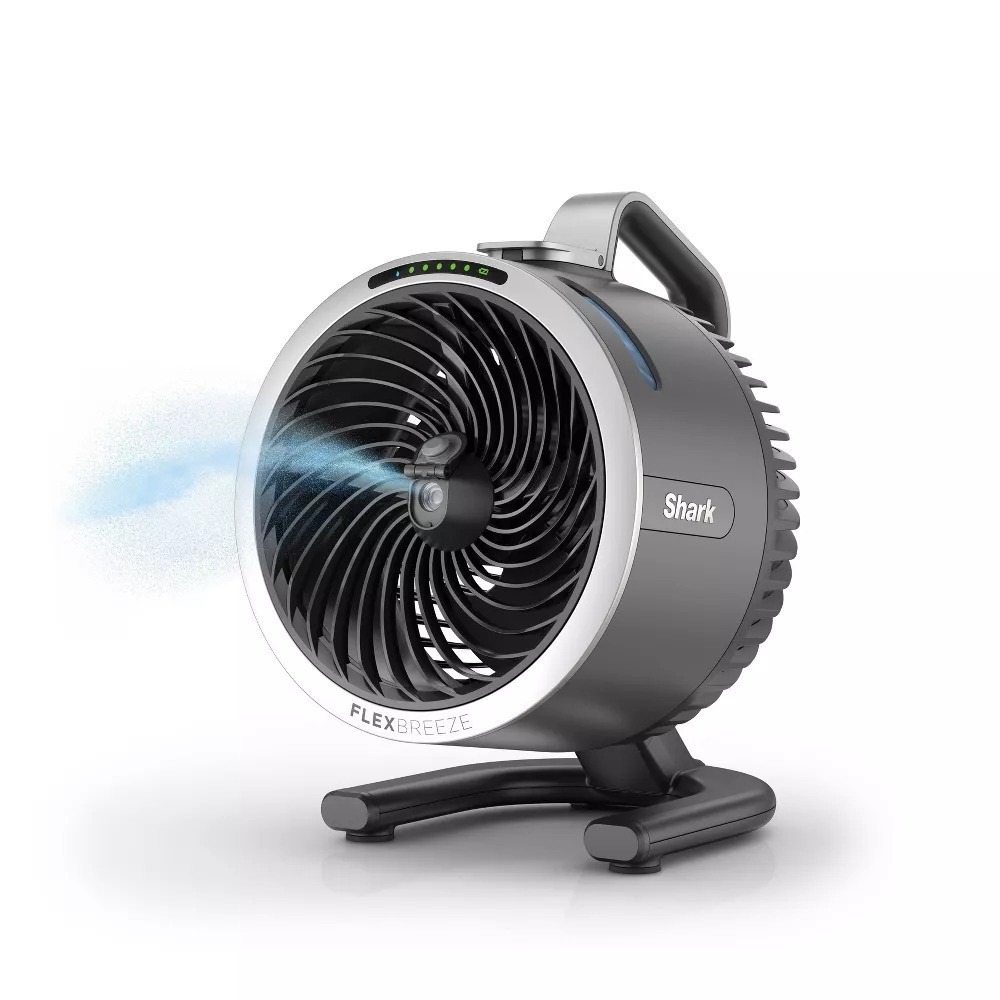 Shark FlexBreeze HydroGo Portable Fan with Cooling Mist Battery Powered FA052
